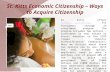 St. Kitts Economic Citizenship – Ways to Acquire Citizenship