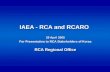 IAEA - RCA and RCARO 29 April 2005
