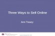Three Ways to Sell Online