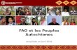 FAO et les Peuples Autochtones, 2016