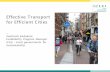 Effective transport for efficient cities