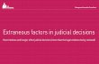 Extraneous factors in judicial decisions