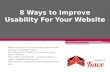 8 ways to improve usability for your website