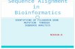 Sequence Alignment In Bioinformatics