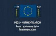PSD2 + authentication - From requirements to implementation