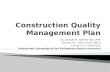 Construction quality management plan (Construction Productivity Analysis)