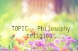 philosophy religion