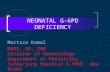 NEONATAL G-6PD DEFICIENCY