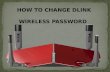 How to change dlink wireless password