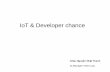 IoT and developer chances