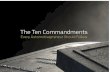 The Ten Commandments To Be Successful Selling Cars