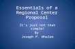 Essentials of a regional center proposal public copy