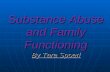 Substance Abuse and Family Functioning By Tara Spoerl.