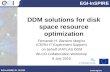 EGI-InSPIRE EGI-InSPIRE RI- 261323  DDM solutions for disk space resource optimization Fernando H. Barreiro Megino (CERN-IT Experiment Support)