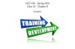 MGT 430 – Spring 2016 Class 10 – Chapter 8 TRAINING.
