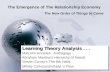 The Emergence of The Relationship Economy The New Order of Things to Come Learning Theory Analysis... Malcolm Knowles' Andragogy Abraham Maslow's Hierarchy.