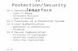 ICS 1431 12. Protection/Security Interface 12.1 Security Threats –Types of Damage –Vulnerable Resources –Types of Attacks 12.2 Functions of a Protection.