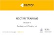 | nectar.org.au NECTAR TRAINING Module 9 Backing up & Packing up.