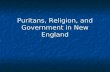 Puritans, Religion, and Government in New England