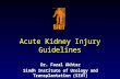 Acute Kidney Injury Guidelines