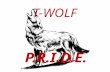 T-WOLF P.R.I.D.E.. T-WOLFPEExpectations DRESS DOWN EVERYDAY.