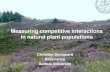 Bioscience – Aarhus University Measuring competitive interactions in natural plant populations Christian Damgaard Bioscience Aarhus University.
