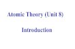 Atomic Theory (Unit 8) Introduction. Atomic Theory Theories in science are proposed to explain the evidence available at the time. As new evidence is.
