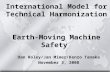 International Model for Technical Harmonization Earth-Moving Machine Safety Dan Roley/Jan Mimer/Kenzo Tanaka November 3, 2008.