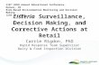 Listeria Surveillance, Decision Making, and Corrective Actions at Retail Carrie Rigdon, PhD Rapid Response Team Supervisor Dairy & Food Inspection Division.