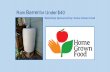Workshop Sponsored by: Home Grown Food Rain Barrel for Under $40.