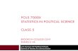 POLS 7000X STATISTICS IN POLITICAL SCIENCE CLASS 5 BROOKLYN COLLEGE-CUNY SHANG E. HA Leon-Guerrero and Frankfort-Nachmias, Essentials of Statistics for.