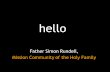 Hello Father Simon Rundell, Mission Community of the Holy Family.