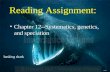 Reading Assignment: Chapter 12--Systematics, genetics, and speciation basking shark end.