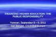 FINANCING HIGHER EDUCATION: THE PUBLIC RESPONSIBILITY Yerevan, September 8 – 9, 2011 Sjur Bergan, Council of Europe.