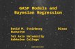 SAMSI March 2007 GASP Models and Bayesian Regression David M. Steinberg Dizza Bursztyn Tel Aviv University Ashkelon College.
