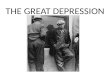 THE GREAT DEPRESSION. I. Causes of the Great Depression A. _____________ ______________ Government. The government did little to restrict risky business.