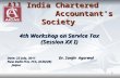 1 All India Chartered Accountant’s Society 4th Workshop on Service Tax (Session XX I) Date: 23 July, 2011 Dr. Sanjiv Agarwal New DelhiFCA, FCS, ACIS(UK)