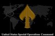 United States Special Operations Command. United States Special Operations Forces.