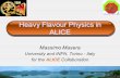 Heavy Flavour Physics in ALICE Massimo Masera University and INFN, Torino - Italy for the ALICE Collaboration.