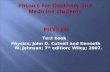 Text book Physics ; John D. Cutnell and Kenneth W. Johnson; 7 th edition; Wiley; 2007.