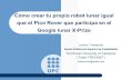 Cómo crear tu propio robot lunar igual que el Pico Rover que participa en el Google lunar X-Prize Joshua Tristancho Escola Politècnica Superior de Castelldefels.