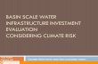 BASIN SCALE WATER INFRASTRUCTURE INVESTMENT EVALUATION CONSIDERING CLIMATE RISK Yasir Kaheil Upmanu Lall C OLUMBIA W ATER C ENTER : Global Water Sustainability.