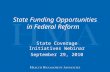 State Funding Opportunities in Federal Reform State Coverage Initiatives Webinar September 29, 2010