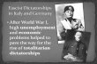 After World War I, high unemployment and economic problems helped to pave the way for the rise of totalitarian dictatorships.