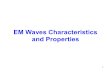 11 EM Waves Characteristics and Properties. 2 Electromagnetic spectrum.