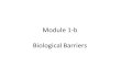 Module 1-b Biological Barriers.