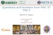1NSTX-U PAC-37 QA  Day 2 NSTX-U Team Questions and Answers from PAC-37 Day 2 NSTX-U PAC-37 PPPL January 27, 2016.