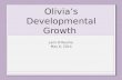 Olivias Developmental Growth Jami ORourke May 6, 2014.