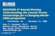 U.S. Department of the Interior U.S. Geological Survey MACOORA 4 th Annual Meeting Understanding the Coastal Ocean: Partnerships for a Changing World--