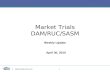 1 Market Trials DAM/RUC/SASM Weekly Update April 30, 2010.